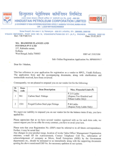 Hindustan Petroleum Corporation Limited Registration Certificate